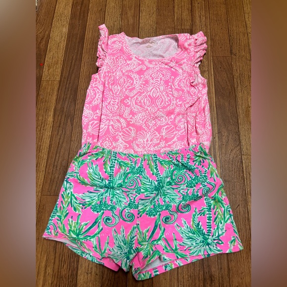Lilly Pulitzer Other - Lilly Pulitzer Pink and Green Apparel Set